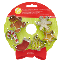 WILTON MINI CUTTER SET - CHRISTMAS BISCUITS (WREATH)