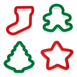 WILTON "GRIPPY" CUTTER SET - CHRISTMAS