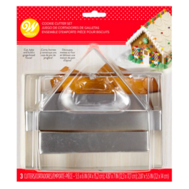 WILTON CUTTER SET - GINGERBREAD HOUSE