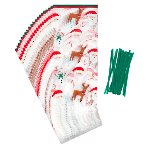 WILTON CANDY BAGS - CHRISTMAS (20 U)