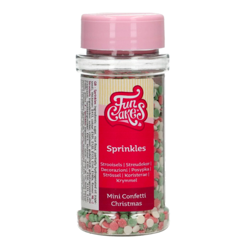 FUNCAKES SPRINKLES - MINI CHRISTMAS CONFETTI (60 G)