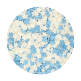 FUNCAKES SPRINKLES - STARS (WHITE AND BLUE) 55 G