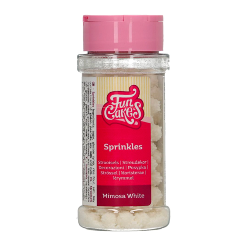 FUNCAKES SPRINKLES - WHITE MIMOSA (45 G)