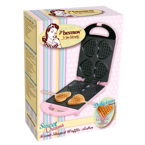 BESTRON WAFFLE MAKER - HEART SHAPED