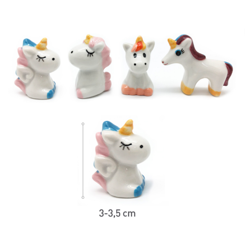 CERAMIC FIGURINES FOR SPANISH ROSCN [DEKORA] - UNICORN 3D