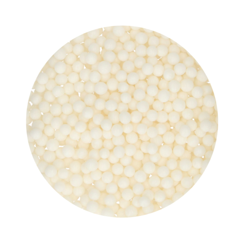 FUNCAKES SUGAR PEARLS - WHITE (MEDIUM) 80 G