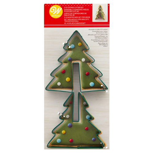 WILTON CUTTER SET - CHRISTMAS TREE 3D