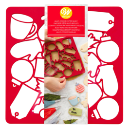 WILTON 14 BISCUIT CUTTER SHEET  - CHRISTMAS
