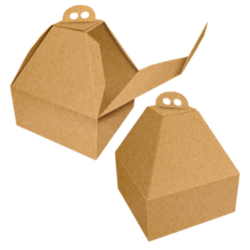 KRAFT CAKE BOX WITH HANDLE AND SPECIAL HEIGHT - 32 x H 33 CM