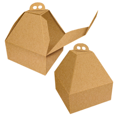 KRAFT CAKE BOX WITH HANDLE AND SPECIAL HEIGHT - 28 x H 31 CM
