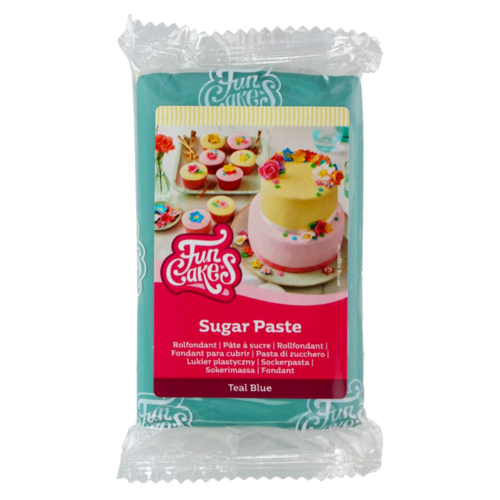 FUNCAKES FONDANT - TURQUOISE BLUE 250 G