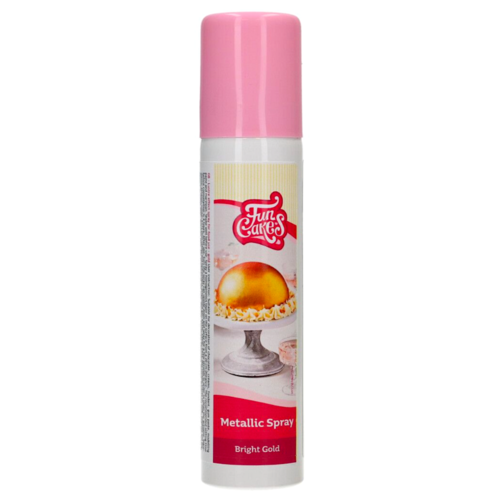 FUNCAKES METALLIC SPRAY - SHINY GOLD (100 ML)