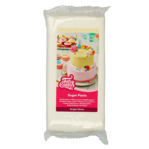 FUNCAKE FLAVOURED FONDANT - VANILLA WHITE 1 KG