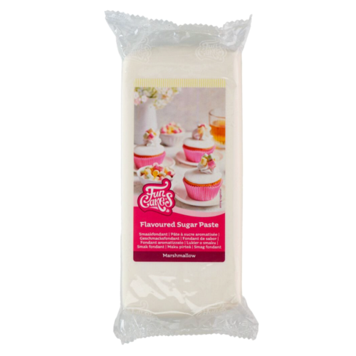 FUNCAKE FLAVOURED FONDANT - MARSHMALLOW WHITE 1 KG