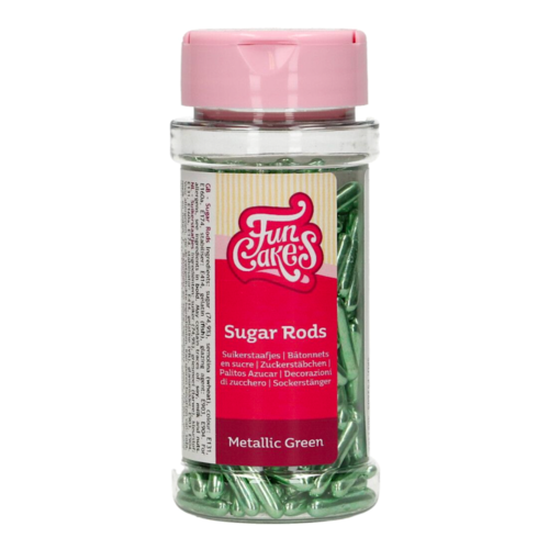 FUNCAKES SUGAR STICKS XL - METALLIC GREEN 70 G