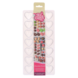 FUNCAKES CHOCOLATE MOULD - HEARTS