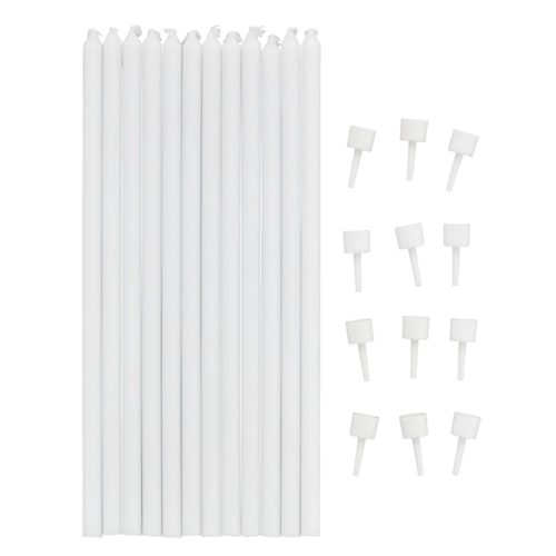 WILTON BIRTHDAY CANDLES - EXTRA-LONG WHITE