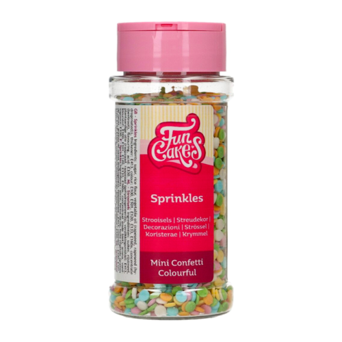 FUNCAKES SPRINKLES - MINI CONFETTI COLOURS (60 G)