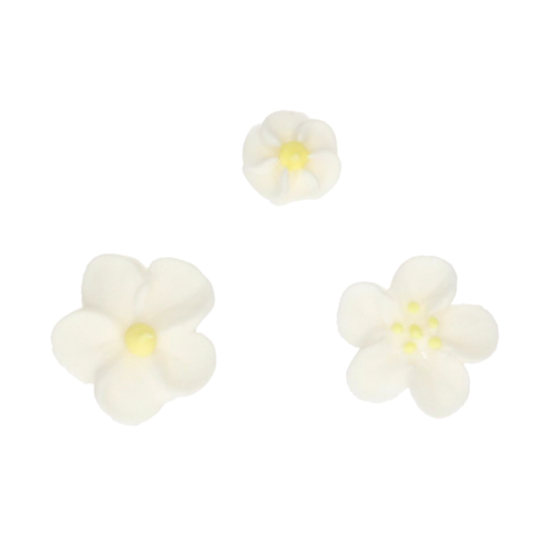 FUNCAKES SUGAR DECORATIONS - WHITE FLOWERS