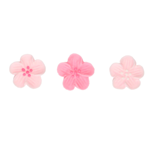 FUNCAKES SUGAR DECORATIONS - PINK FLOWERS