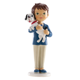 DEKORA CAKE FIGURE - BOY WITH A DOG