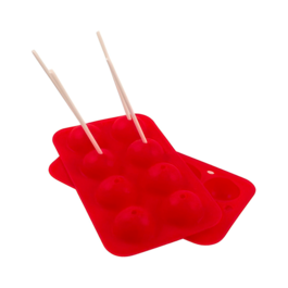 SILICONE MOULD FOR 8 CAKE POPS + STICKS