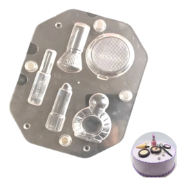 POLYCARBONATE CHOCOLATE MOULD - 3D MAKE UP SET