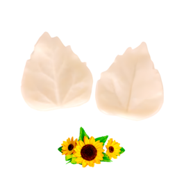 SILICONE TEXTURIZER MOLD - SUNFLOWER LEAVES