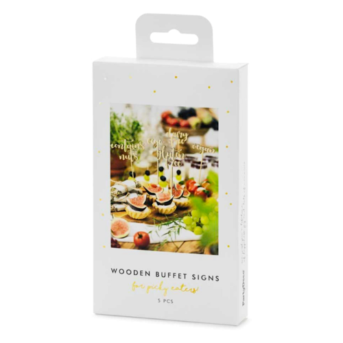 PARTYDECO WOODEN TOPPER - SWEET TABLE SIGNS