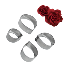 SET 4 STEEL CUTTERS - PETALS