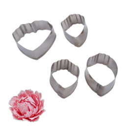 SET 4 STEEL CUTTERS - PEONY