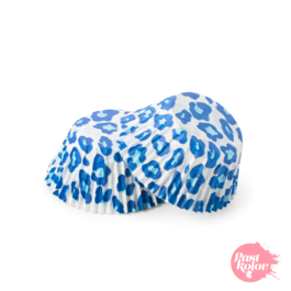 BLUE LEOPARD CUPCAKE CAPSULES - 30 UNITS