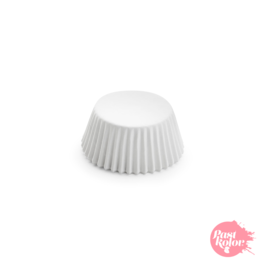 WHITE MINI CUPCAKE CAPSULES - 30 PCS.