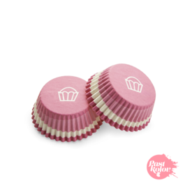 FUCHSIA CUPCAKE CAPSULES - 48 UNITS