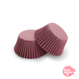 BURGUNDY CUPCAKE CAPSULES - 24 UNITS