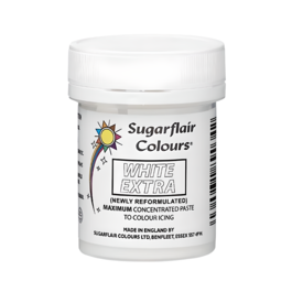 SUGARFLAIR PASTE DYE - WHITE EXTRA 42 G