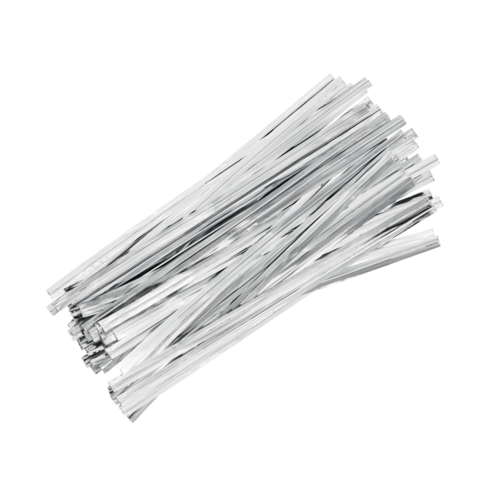 WILTON SILVER BAG TIES (50 PCS.)