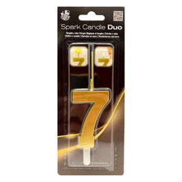 CIALFIR GOLDEN SPARK CANDLE "DUO" - NUMBER 7