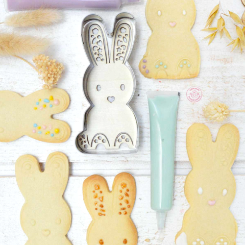 SCRAPCOOKING BISCUIT CUTTER + EMBOSSER - RABBIT