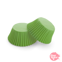 LIME GREEN CUPCAKE CAPSULES - 24 UNITS