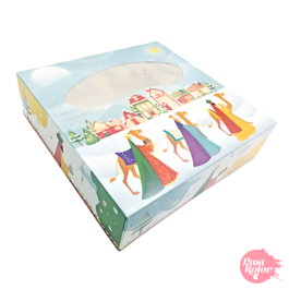BOX FOR THE THREE WISE MEN'S RING-SHAPED CAKE  - 31 X 8 CM