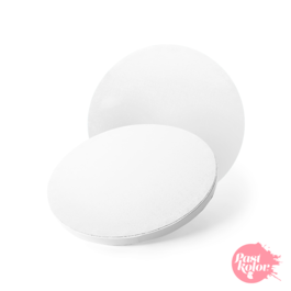 ROUND CAKE DRUM - WHITE 25 CM  / 12 MM THICK