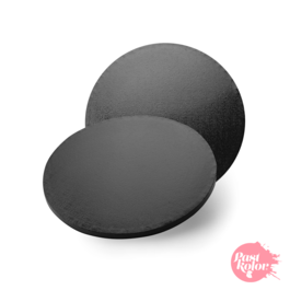 ROUND CAKE DRUM - BLACK 25 CM  / 12 MM THICK