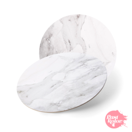 ROUND BASE MARBLE EFFECT - 35 CM  / 3 MM THICK