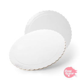 ROUND WHITE BASE - 35 CM  / 3 MM THICK