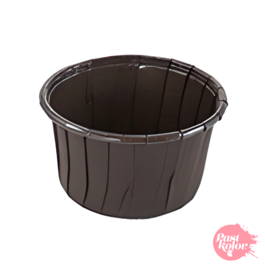 CUPCAKE BAKING CAPSULES (REINFORCED EDGE) - DARK BROWN