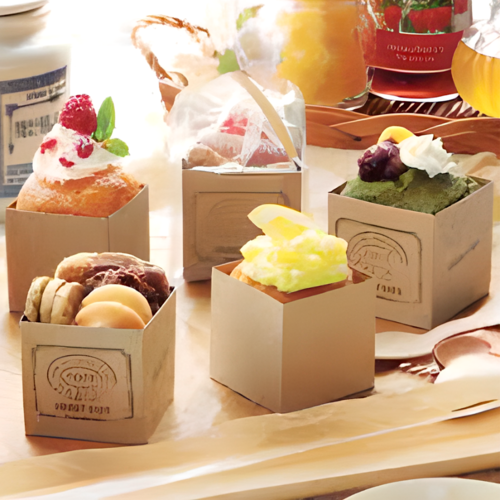 CARDBOARD BAKING MOULD - CUBE SHAPE