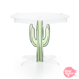 WHITE CAKE STAND - CACTUS