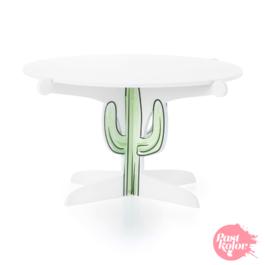 WHITE CAKE STAND - CACTUS