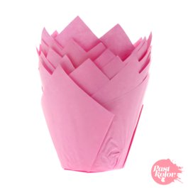 TULIP CUPS FOR MUFFINS - PINK